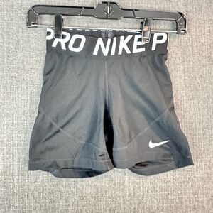 Nike Pro Black Compression Running Shorts Dri-FIT Athletic Gym Workout‎